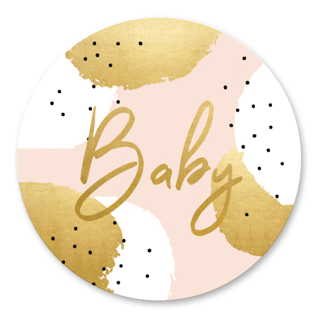 Gouden Stippen Babyshower Meisje